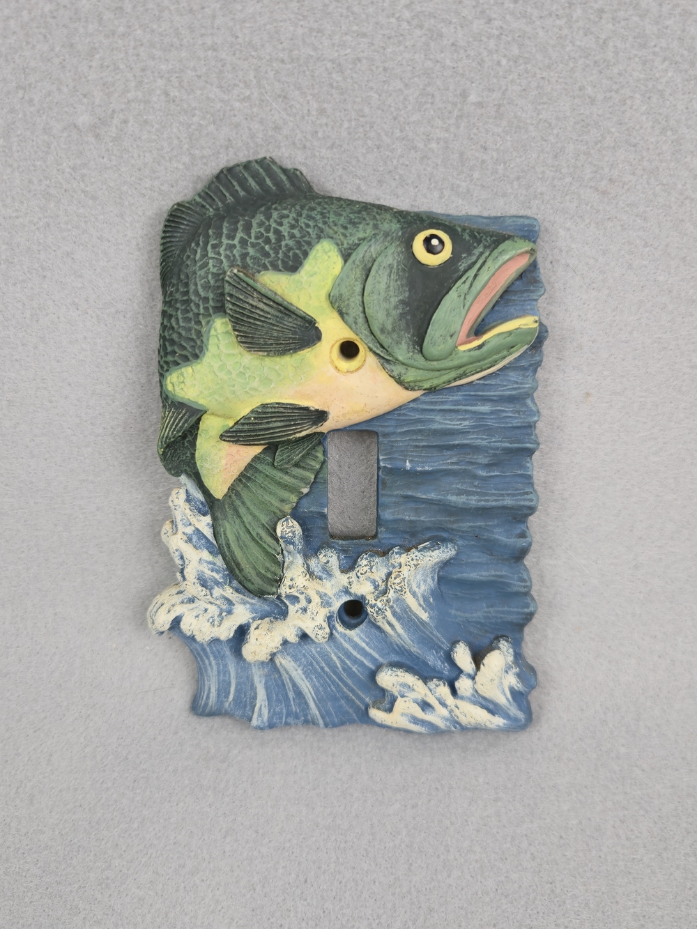 Figi Graphics 3D Largemouth Bass Light Switch Plate